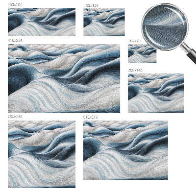 Papel mural con patrón decorativo Ondas suaves