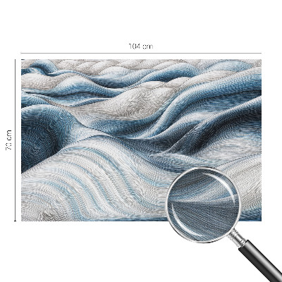 Papel mural con patrón decorativo Ondas suaves