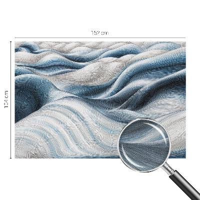 Papel mural con patrón decorativo Ondas suaves