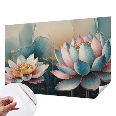 Mural de pared con estampado hermoso Lotos de la Armonía