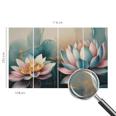 Mural de pared con estampado hermoso Lotos de la Armonía