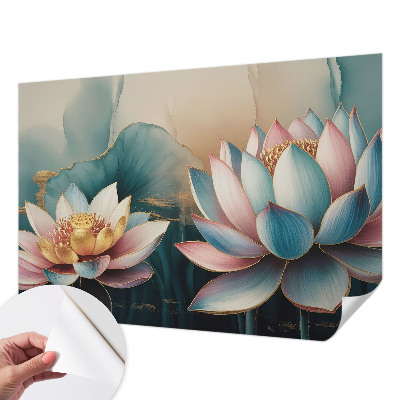 Mural de pared con estampado hermoso Lotos de la Armonía