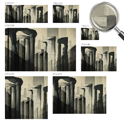 Fotomural decorativo para cabecero de cama Arquitectura cruda