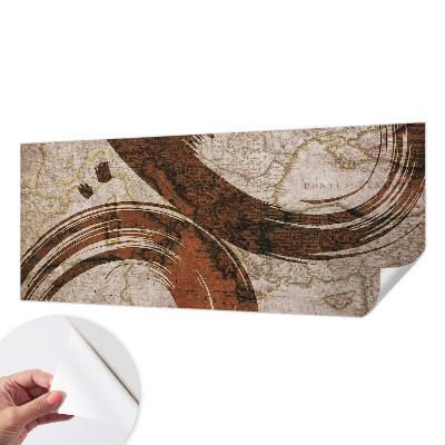 Papel mural con patrón decorativo Mapa artístico