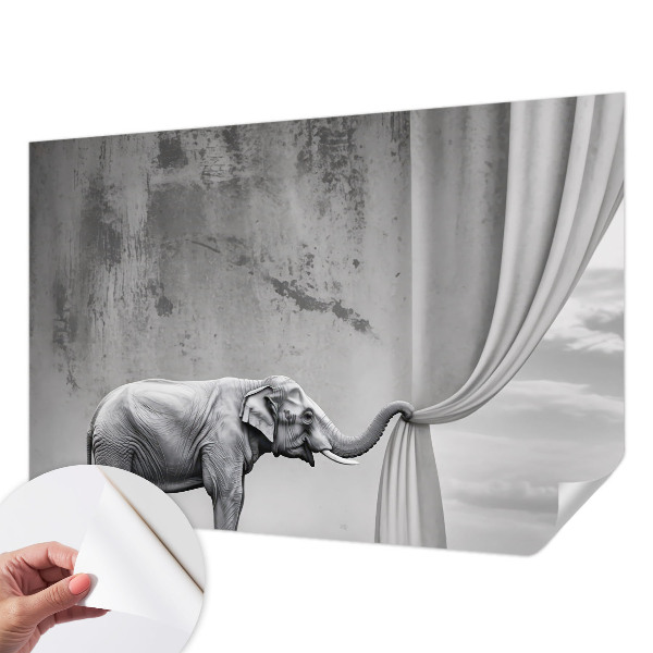Mural de pared con estampado hermoso Elefante surrealista
