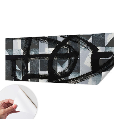 Papel mural con patrón decorativo Geometría expresiva