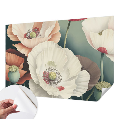 Papel mural texturado decorativo Belleza floral