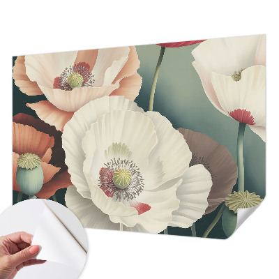 Papel mural texturado decorativo Belleza floral