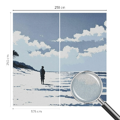 Fotomural decorativo para cabecero de cama Silencio en la playa