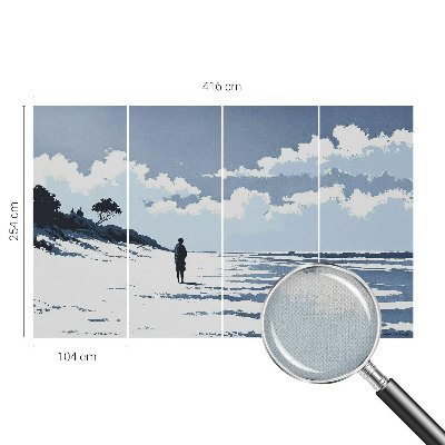 Fotomural decorativo para cabecero de cama con el diseño 
