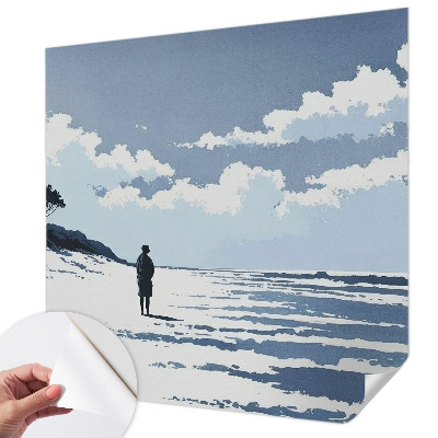 Fotomural decorativo para cabecero de cama Silencio en la playa