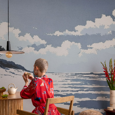 Fotomural decorativo para cabecero de cama Silencio en la playa