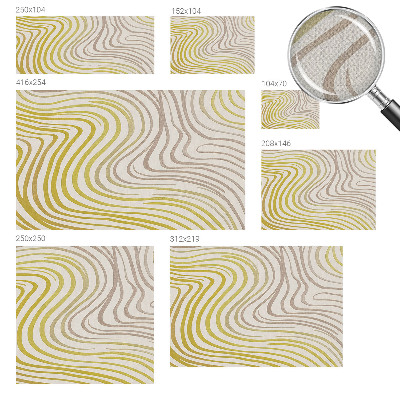 Papel mural con patrón decorativo Elegancia líquida