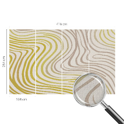 Papel mural con patrón decorativo Elegancia líquida