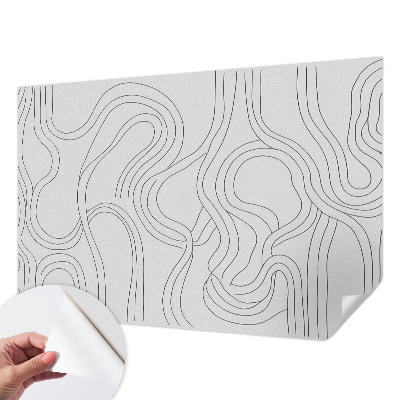 Fotomural decorativo para cabecero de cama Líneas orgánicas