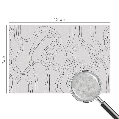 Fotomural decorativo para cabecero de cama Líneas orgánicas