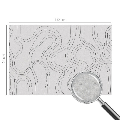 Fotomural decorativo para cabecero de cama Líneas orgánicas