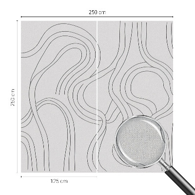Fotomural decorativo para cabecero de cama Líneas orgánicas