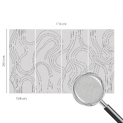 Fotomural decorativo para cabecero de cama Líneas orgánicas