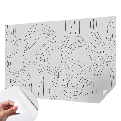 Fotomural decorativo para cabecero de cama Líneas orgánicas