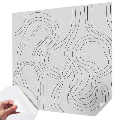 Fotomural decorativo para cabecero de cama Líneas orgánicas