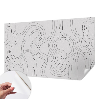 Fotomural decorativo para cabecero de cama Líneas orgánicas