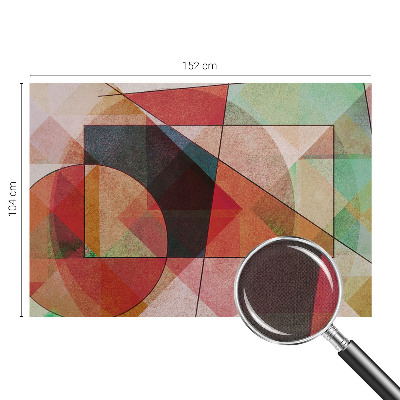 Papel mural con patrón decorativo abstracción geométrica