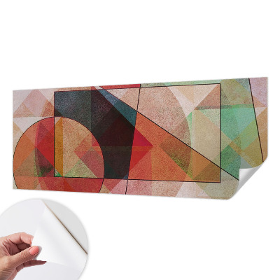 Papel mural con patrón decorativo abstracción geométrica
