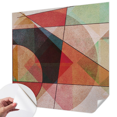 Papel mural con patrón decorativo abstracción geométrica
