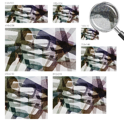 Fotomural decorativo para cabecero de cama lazos coloridos