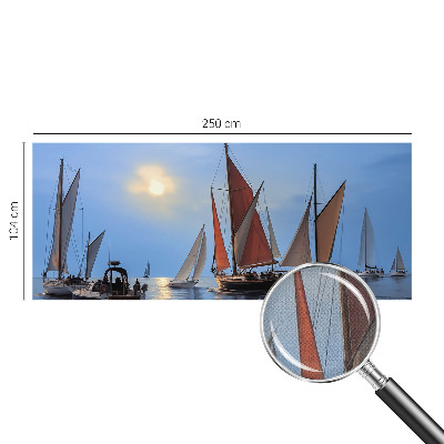 Mural de pared con estampado hermoso Aventura en velero