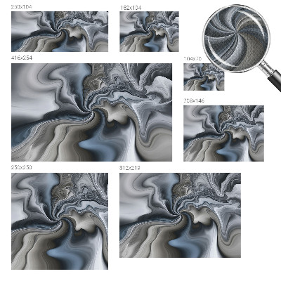 Papel mural texturado decorativo Nubes arremolinadas