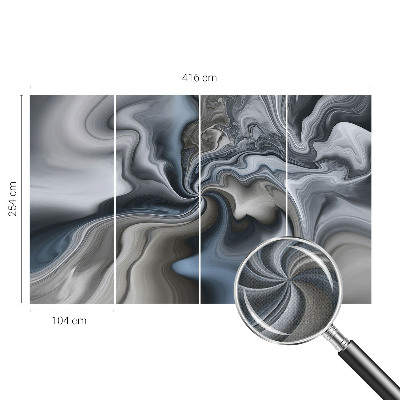 Papel mural texturado decorativo Nubes arremolinadas