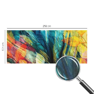 Papel mural con patrón decorativo con un motivo de hojas abstractas