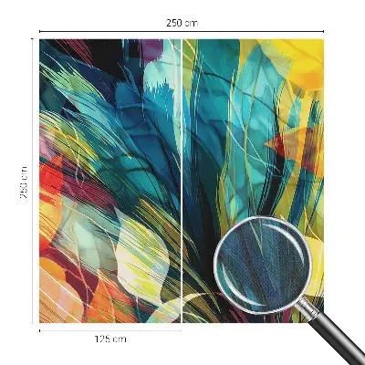 Papel mural con patrón decorativo con un motivo de hojas abstractas