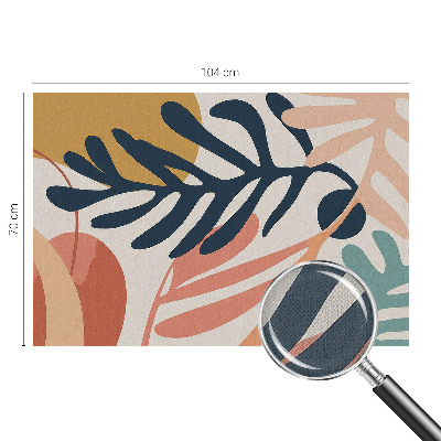 Fotomural decorativo para cabecero de cama patrones de hojas