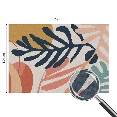 Fotomural decorativo para cabecero de cama patrones de hojas