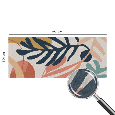 Fotomural decorativo para cabecero de cama patrones de hojas