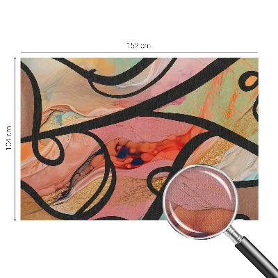 Mural de pared con estampado hermoso Movimiento colorido