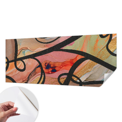 Mural de pared con estampado hermoso Movimiento colorido