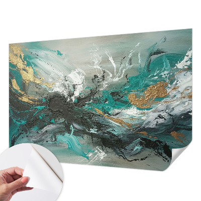 Mural de pared con estampado hermoso con un vórtice artístico