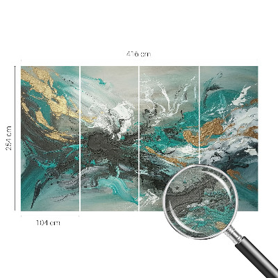 Mural de pared con estampado hermoso vórtice artístico