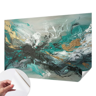 Mural de pared con estampado hermoso vórtice artístico