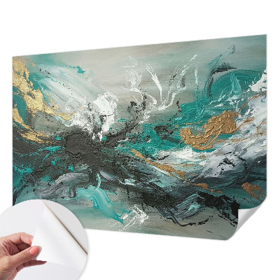 Mural de pared con estampado hermoso vórtice artístico