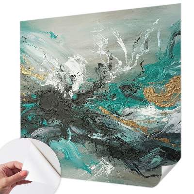Mural de pared con estampado hermoso vórtice artístico