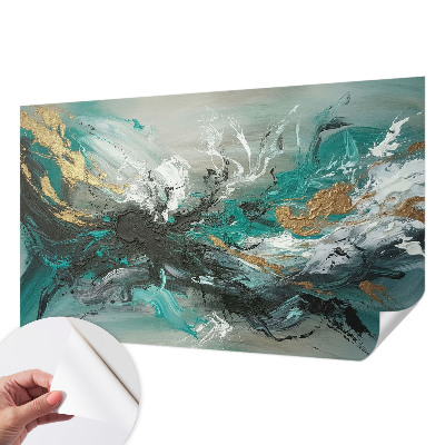 Mural de pared con estampado hermoso vórtice artístico