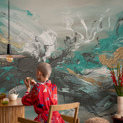 Mural de pared con estampado hermoso vórtice artístico