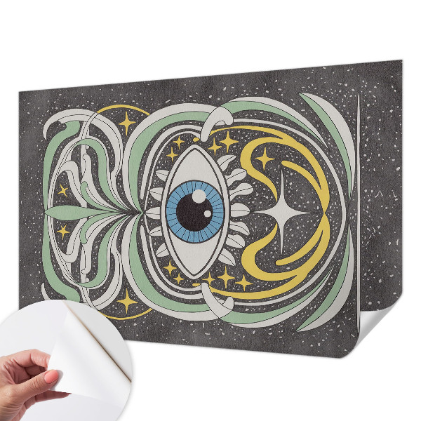 Fotomural decorativo para cabecero de cama Ojo simétrico