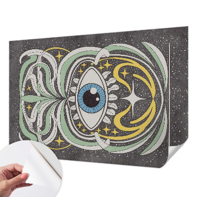 Fotomural decorativo para cabecero de cama Ojo simétrico