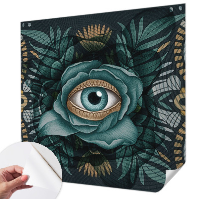 Papel mural con patrón decorativo Ojo de flor